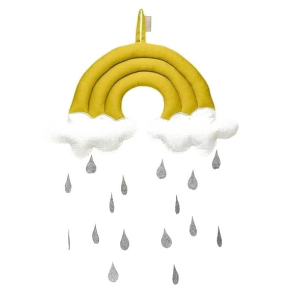 Vikakiooze Home Decor , Rainbow Raining Cloud Decoration Baby Room Wall Hanging Kid Tent Toy Photo Props