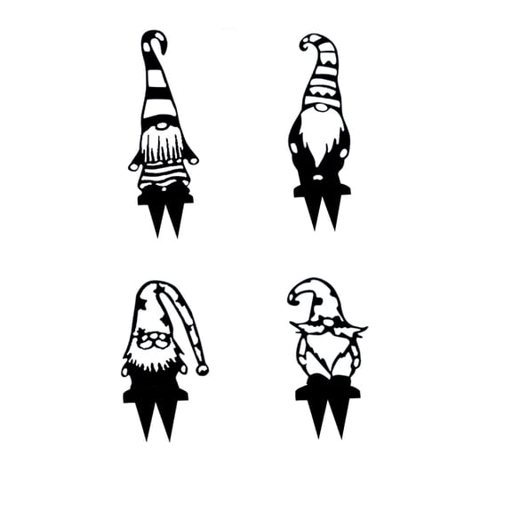 Vikakiooze Home Decor Steel Branch Gnomes Decoration Metal Tree Art Metal Gnomes Garden Steel Silver