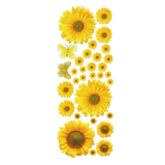 Vikakiooze Home Decor , Su ower Butterfly Pattern Removable Wall Sticker Living Room Decoration