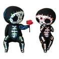 thumbnail image 1 of Vikakiooze Home Decor , Sugar Skull Coulp Figurine Statues Table Decor Hand Crafts Resin Ornament, 1 of 9
