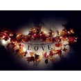 thumbnail image 1 of Vikakiooze Home Decor Thanksgiving Festival Autumn Wreath Bar Decoration Maple Leaf Light Ring, 1 of 9