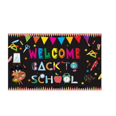 Vikakiooze Home Decor Welcome Back To School Party Decorations Opening Season Banner Back To School Party Decoration Background