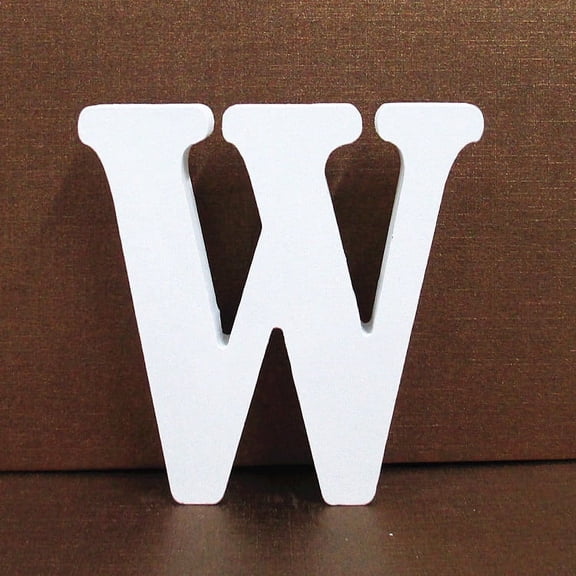 Vikakiooze Home Decor Wood Wooden Letters White Alphabet Wedding Birthday Party Home Decorations W