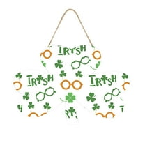 Vikakiooze Home Decor , Wooden St. Patrick's Holiday Decoration Pendant Atmosphere Hanging Decoration