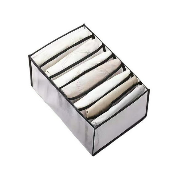 Vikakiooze Home Mesh Storage Box Foldable Closet Clothes Dividers Nylon Dresser Compartments Organizers