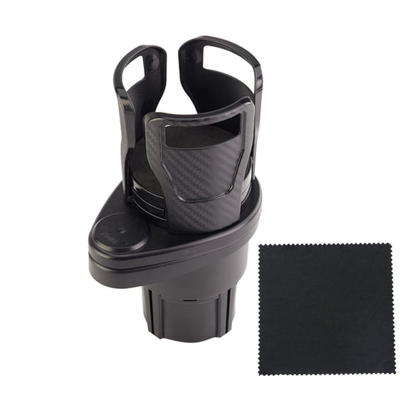 Vikakiooze Home Storage and Organization Car Cup Holder Expander Adapter, Vehicle-Mounted Water Cup Drink Holder Multifunctional, 360 Degrees Rotating Car Dual Cup Mount -Adjustable Stand Expander