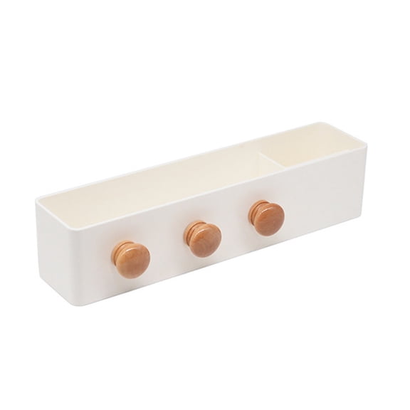 Vikakiooze Sale Wall Storage Shelf With Hooks Remote Control Multifunctional Stand Box Sticky Bracket Bathroom Bedroom Living Room Wall Storage