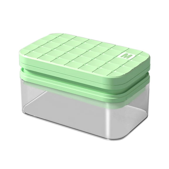 Mouliraty Square Ice Cube Mold Ice Block Tray, 28 Press-Type Ice Trays, Homemade Ice Ball Chilly Ice Block Molds, Easy Press Out Pattern Flexible Ice Block Molds, Suitable For Freezers, Easy