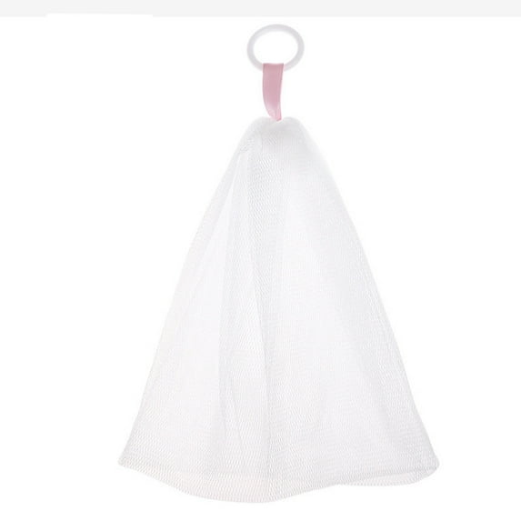 Vikakiooze Japanese Style Pull Ring Lathering Net Facial Cleanser Lathering Net Cleansing Soap Soap Lathering Foam Net Lathering Bag