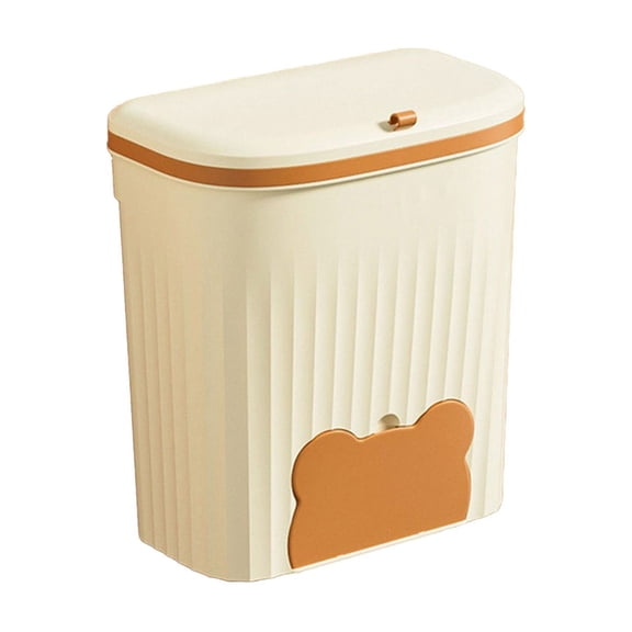 Vikakiooze Kitchen Garbage Bin Wall Mounted Household Bathroom Toilet With Lid Living Room Cabinet Hanging Kitchen Waste Storage Bin