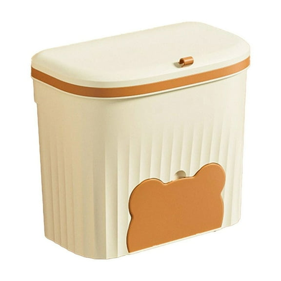 Vikakiooze Kitchen Garbage Bin Wall Mounted Household Bathroom Toilet With Lid Living Room Cabinet Hanging Kitchen Waste Storage Bin
