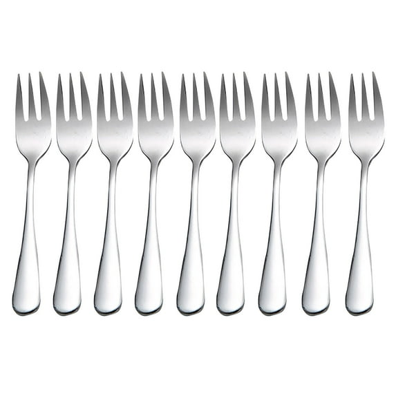 Vikakiooze Kitchen Supplies, Stainless Steel Colourful Forks 8Pc for Fruit Desserts Ice Cream Cake Forks