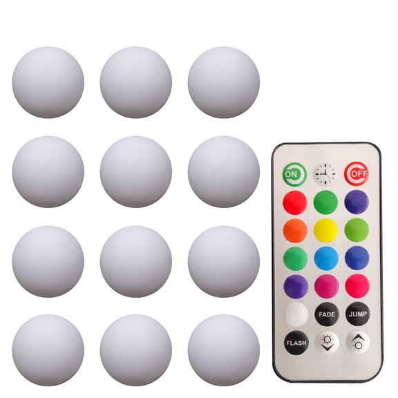 Vikakiooze LED Beach Ball Pool Toy with Remote Control Pool Beach Party Game Night Lighting