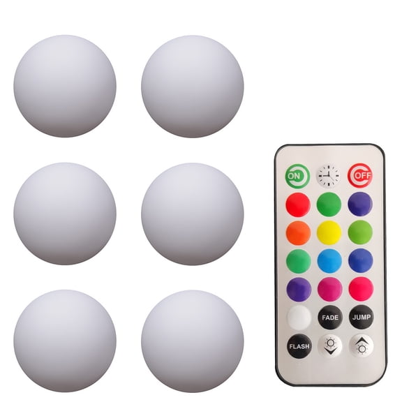 Vikakiooze LED Beach Ball Pool Toy with Remote Control Pool Beach Party Game Night Lighting