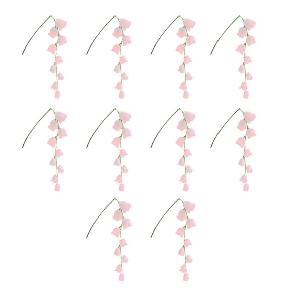 Vikakiooze LED Lilies Of The Valley Bouquet 10 Artificial Plants Household Decoration Bedroom Night Light