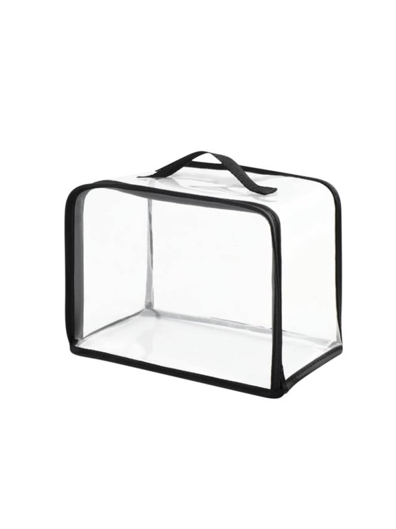 Large Clear Travel Packing,Clear Vinyl Zippered Storage Bags See Through Moving Bag Plastic Storage Bags PVC Multipurpose Pouch with Handle