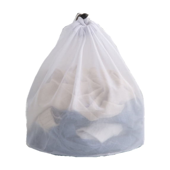 Vikakiooze Large Laundry Bag, Mesh Laundry Bags With Drawstring, Durable Wash Bag For Delicates, Garment Laundry Mesh Bag For Family, College Dorm, Apartment