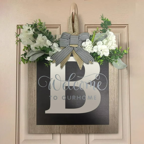 Vikakiooze, Last Name Year Round Front Door Wreath,Decorative Hanging Plaques In Front Of The Door