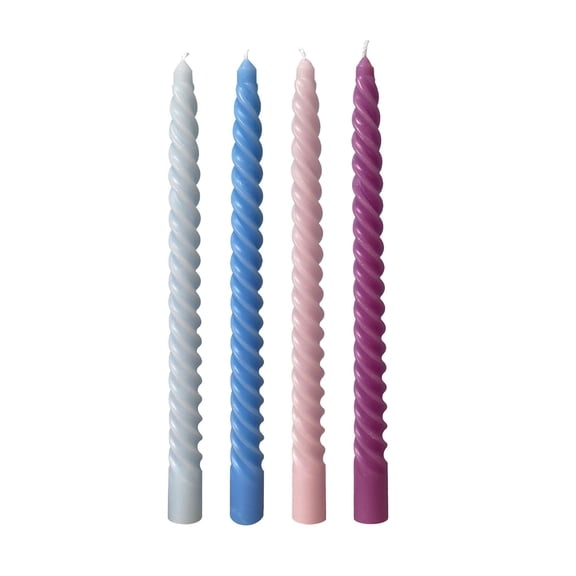 Vikakiooze Long Thread Candle Wedding Banquet Party Holiday Decoration Set Of Four
