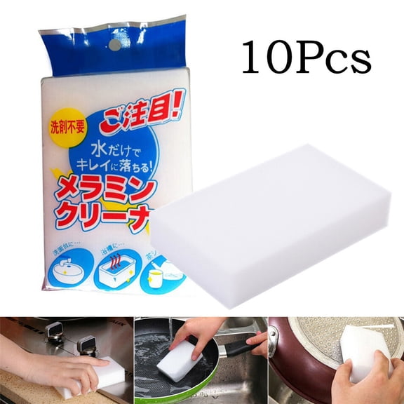 Vikakiooze Magic Nano Sponge Eraser Cleaning Multi-functional Foam Cleaner Tool set 10Pcs