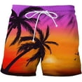 thumbnail image 1 of Vikakiooze Men 3D Printing Breathable Seaside Vacation Beach Shorts Swimming Trunks, 1 of 2