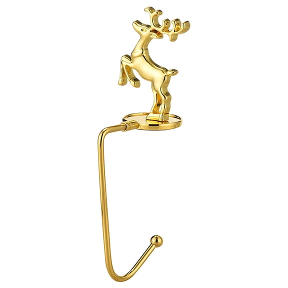 Vikakiooze Metal Christmas Stocking Holder Hooks Fireplace Hanger With Non-Skid Design 2023