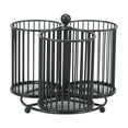thumbnail image 1 of Vikakiooze Metal Rotating Cutlery Rack Cutlery Organizer With 3 Compartments Restaurant Kitchen Table Rotating Cutlery Rack, 1 of 1