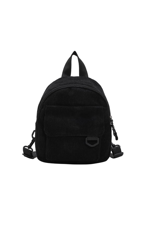 Mini Backpack Ins Cute OL Commuting Small Cosmetic Bag Corduroy Texture Student Versatile Schoolbag Adjustable Shoulder Strap Fashion