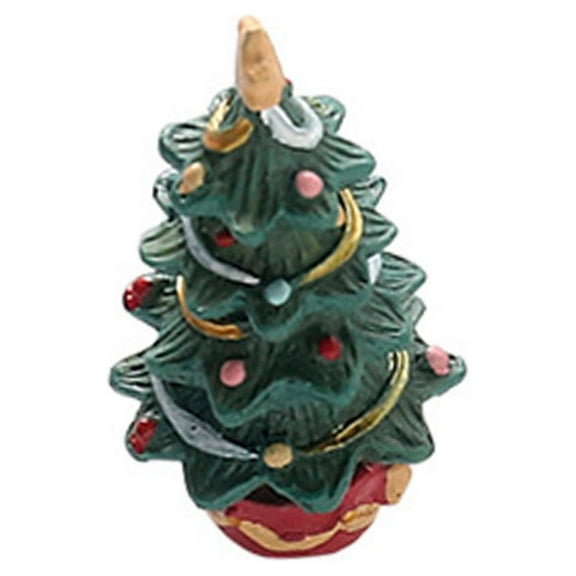 Vikakiooze Mini Desktop Christmas Tree Resin Crafts Small Decoration Christmas Santa Claus Snowman Christmas Tree Holiday Gift, Home Office Tree