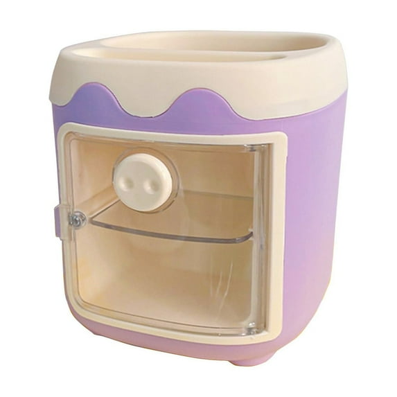 Vikakiooze Mini Pig Shaped Cute Desk Organizer For Office Supplies And Small Items With Plastic And Compact Storage Solution