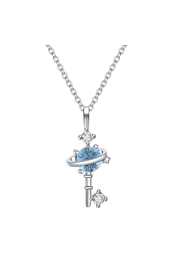 Mothers Day Gifts, The Blue Glaze Planet Necklace Is The Present For My Girlfriend's Best Friend