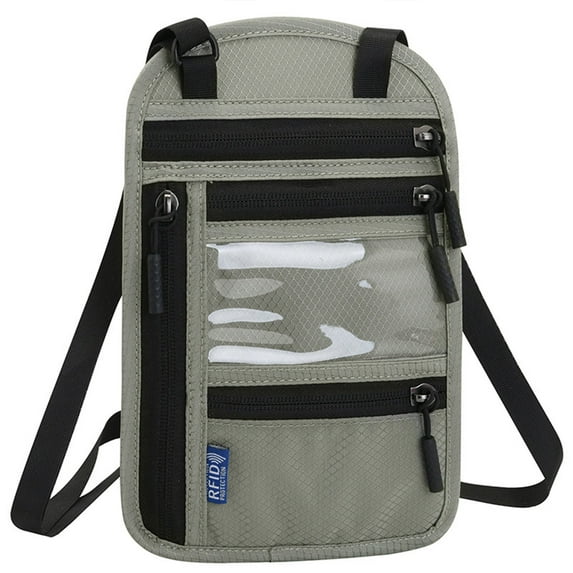 Vikakiooze Multifunctional Halter Passport Bag Crossbody Shoulder Storage Bag