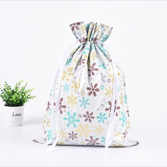 Vikakiooze 2022 New Christmas Gift Bag Drawstring Gift Bag Christmas Aluminum Foil Bag Christmas Gift Bag