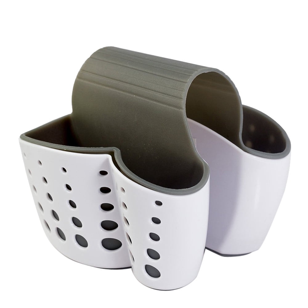 Vikakiooze Double Sink Caddy Sponge & Soap Holder, Kitchen Organizer ...