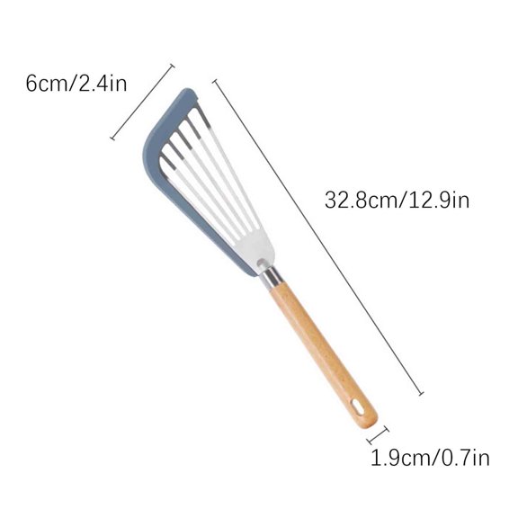 Vikakiooze Nonstick Spatula Turner Stainless Steel Fish Spatula With Silicone Edge Kitchen Slotted Spatula Turner Kitchen Utensils Set Kitchen Appliances on