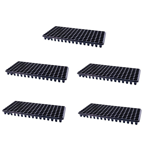 Vikakiooze Nursery Pots 128 Cells Seedling Trays- BPA Free Plastic Gardening Germination Trays