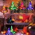 thumbnail image 1 of Vikakiooze Outdoor Halloween Decorations, Halloween Glowing Hat Children Adult Party Dance Up Witch Hat, 1 of 4