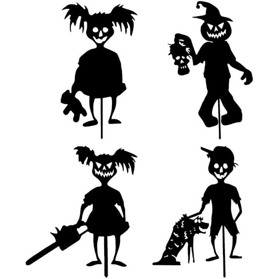 Vikakiooze Outdoor Halloween Decorations, Little Devil Garden Ground Stake Halloween Decoration Ghost Boys Girls Ground Plugs