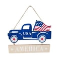 thumbnail image 1 of Vikakiooze Patriotic Ornaments American Independence Day Wooden Crafts Creative Car Home Desktop Decoration Pendant, 1 of 2