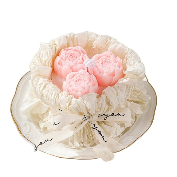 Vikakiooze Peony Flower Candle Scented Candles For Home Scented Anniversary Aromatherapy Candle Bath