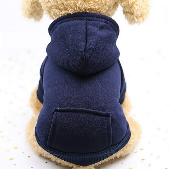 Vikakiooze Pet Supplies, Dog Hoodie Sweaters with Pockets Winter Warm Dog Clothes Windproof Apparel for Small Medium Large Dog