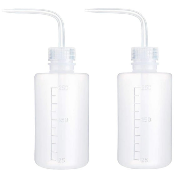 Vikakiooze Plants Watering Bottle, 2pcs 200ML Plant flower Succulent Bottle Plastic Bend Mouth Watering Cans
