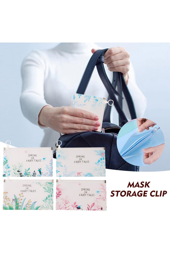 Plastic Face Cover Storage Bag Reusable Face Cover Organizer Bag, Warehouse Sale