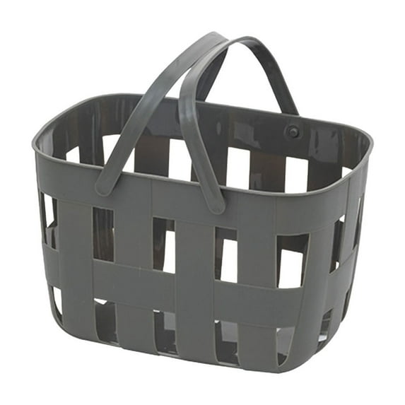 Vikakiooze Plastic Handheld Bath Basket Storage Basket Bathroom Bath Basket Miscellaneous Storage Basket Washing Basket Bath Basket