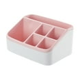 thumbnail image 1 of Vikakiooze Plastic Storage Box 6 Slots Large Capacity Multi Purpose Counter Organizer Bathroom Kitchen Bedroom Cosmetic Organizer, 1 of 6