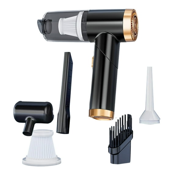 Vikakiooze Handheld Car Vacuum Cleaner, Powerful Suction Small Car Vacuum Cleaner, Foldable Dusts Buster With Filter Portable Vacuum Cleaner