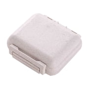 Vikakiooze Portable Storage Mini Travel Vc Box Portable Six Space Large-capacity Packaging Vc Box Vc Organizer Vc Classifier Sports Supplement Storage
