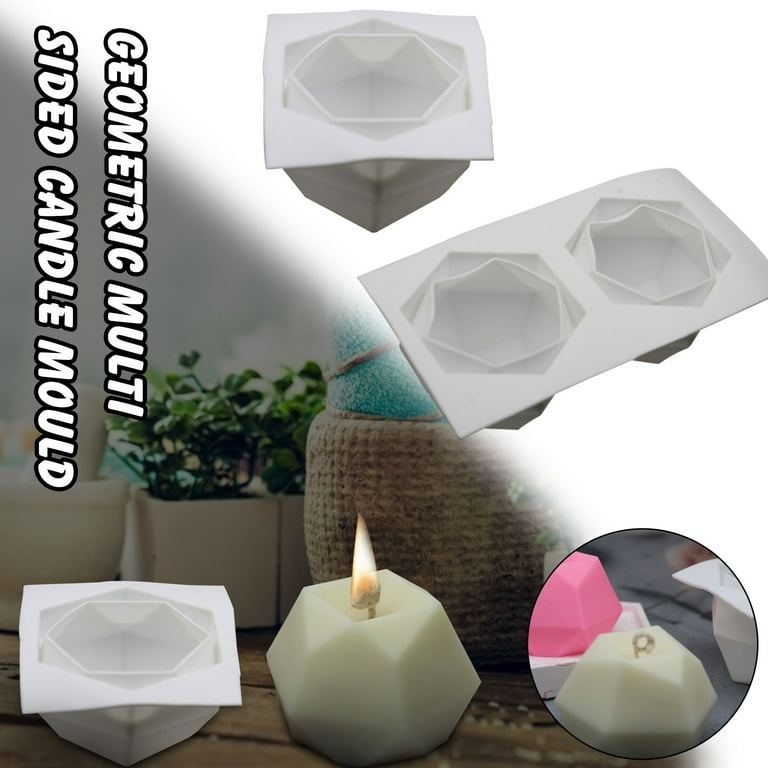 Vikakiooze Promotion on Sale! Silicone Molds DIY Candle Making Mold 3D  Silicone Mold Soy Wax Candle Mold