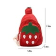 thumbnail image 1 of Vikakiooze Promotion on sale, Cartoon Strawberry Chest Bag Crosody Bag Purse Ages 3-11, 1 of 8