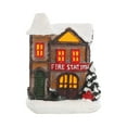 thumbnail image 1 of Vikakiooze Resin Christmas Scene Village House Town Resin Christmas Scene Village House Town With Warm White LED Lights Battery Operated Christmas Decorations Christmas Gifts, 1 of 7